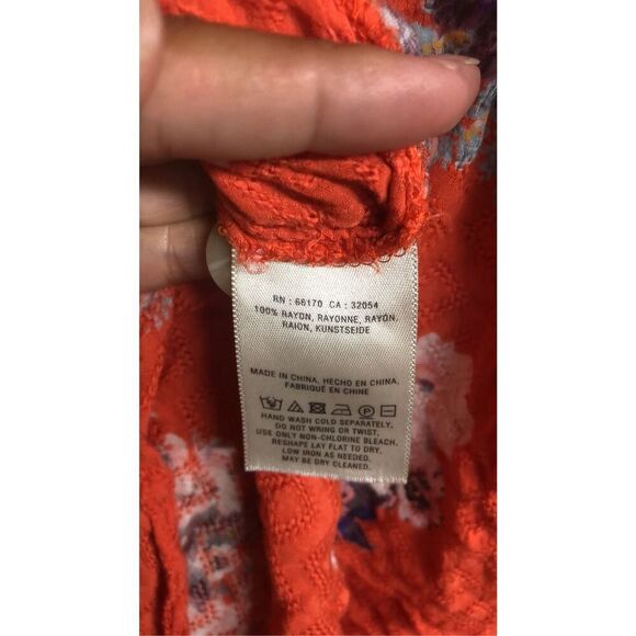 254. Mauve Anthropologie flowy floral blouse size 4 - Picture 7 of 9